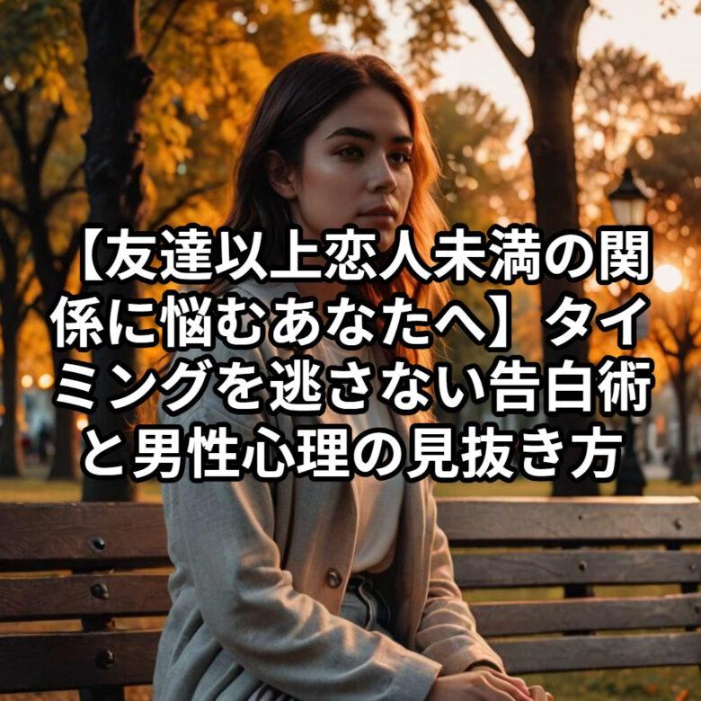 投稿についてもっと詳しく 【友達以上恋人未満の関係に悩むあなたへ】タイミングを逃さない告白術と男性心理の見抜き方｜恋愛占い 祈祷師 土岐天命