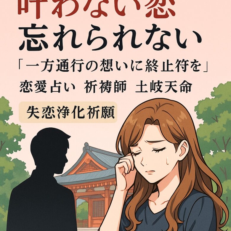 投稿についてもっと詳しく 【叶わない恋 忘れられない】『一方通行の想いに終止符を』恋愛占い 祈祷師 土岐天命｜失恋浄化祈願