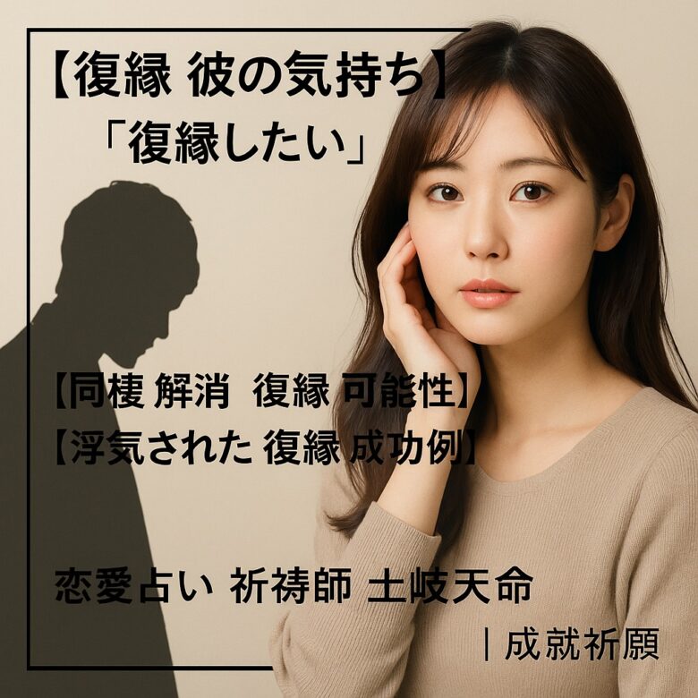 投稿についてもっと詳しく 【復縁 彼の気持ち】『心の距離を埋めたい』恋愛占い 祈祷師 土岐天命｜復縁祈願