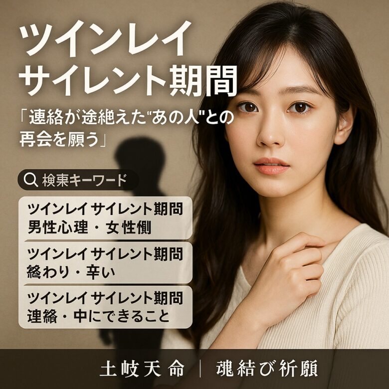 投稿についてもっと詳しく 【ツインレイ サイレント期間】『連絡が途絶えた“あの人”との再会を願う』恋愛占い 祈祷師 土岐天命｜魂結び祈願