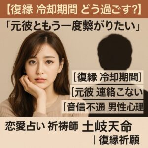 投稿についてもっと詳しく 【復縁 冷却期間 どう過ごす？】『元彼ともう一度繋がりたい』恋愛占い 祈祷師 土岐天命｜復縁祈願