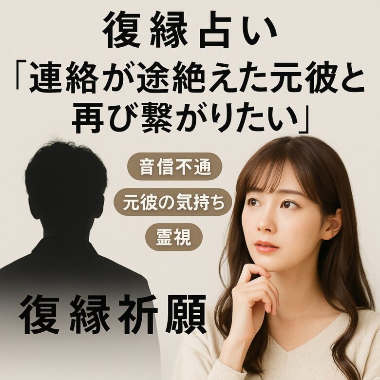 投稿についてもっと詳しく 【復縁 占い 音信不通】『もう一度つながりたい』恋愛占い 祈祷師 土岐天命｜再会祈願