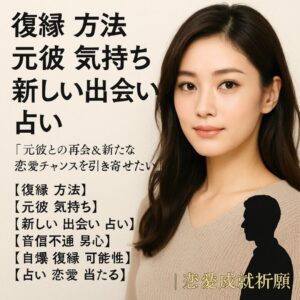 投稿についてもっと詳しく 【復縁 方法】『彼の本音を知りたい』恋愛占い 祈祷師 土岐天命｜復縁祈願