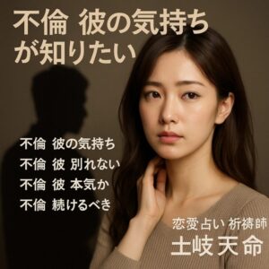 投稿についてもっと詳しく 【不倫 彼の気持ちが知りたい】『彼の本音を知って心を楽にしたい』恋愛占い 祈祷師 土岐天命｜復縁成就祈願