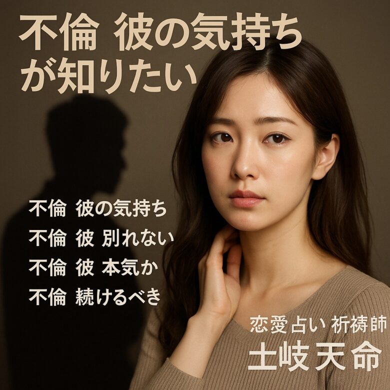 投稿についてもっと詳しく 【不倫 彼の気持ちが知りたい】『彼の本音を知って心を楽にしたい』恋愛占い 祈祷師 土岐天命｜復縁成就祈願