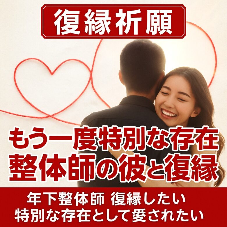 投稿についてもっと詳しく 【年下整体師の先生と復縁できない理由】『もう一度特別な存在として見てもらい、施術以外でも会える関係へ進む方法』恋愛占い 祈祷師 土岐天命｜復縁成就祈願