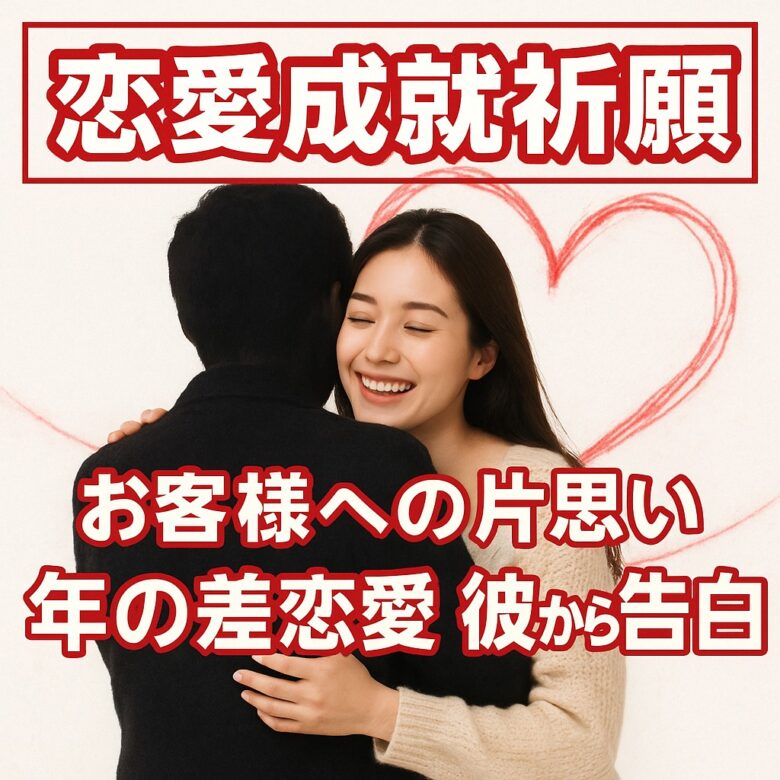 投稿についてもっと詳しく 【お客様への片思いが苦しい理由】『年の差恋愛で彼から告白される未来を信じるために』恋愛占い 祈祷師 土岐天命｜恋愛成就祈願