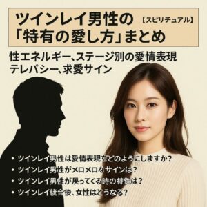 投稿についてもっと詳しく 【ツインレイ男性 愛情表現 特徴】『彼の“魂レベルの愛”に気づきたいあなたへ』恋愛占い 祈祷師 土岐天命｜魂結び祈願