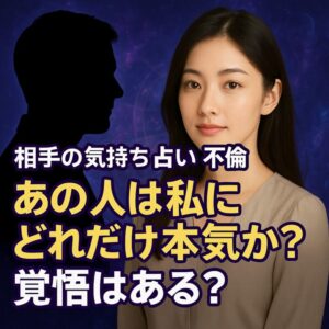 投稿についてもっと詳しく 【相手の気持ち 占い 不倫】『あの人は私にどれだけ本気か？覚悟はある？』恋愛占い 祈祷師 土岐天命｜恋愛成就祈願