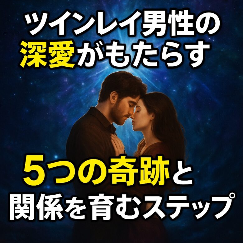 投稿についてもっと詳しく ツインレイ男性の深愛がもたらす5つの奇跡と関係を育むステップ