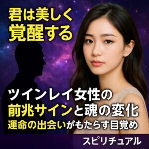 投稿についてもっと詳しく 【君は美しく覚醒する】ツインレイ女性の前兆サインと魂の変化。運命の出会いがもたらす目覚め【スピリチュアル】
