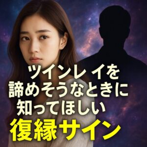 投稿についてもっと詳しく 【ツインレイを諦めそうなときの意味】『知ってほしい復縁サインと愛を信じる方法』恋愛占い 祈祷師 土岐天命｜復縁祈願