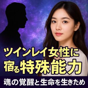 投稿についてもっと詳しく 【ツインレイ女性に宿る特殊能力】『魂の覚醒と使命を生きるための導き』恋愛占い 祈祷師 土岐天命｜覚醒祈願