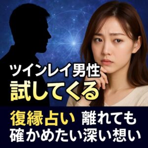 投稿についてもっと詳しく 【ツインレイ男性 試してくる】【復縁占い】離れても確かめたい深い想いの証